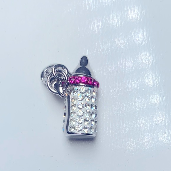 BABY GIRL BOTTLE CHARM - Picture 1 of 3